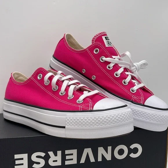 Converse WMNS CTAS LIFT OX
CERISE PINK/WHITE/BLACK A11539F Platforms Sneakers - Picture 5 of 16